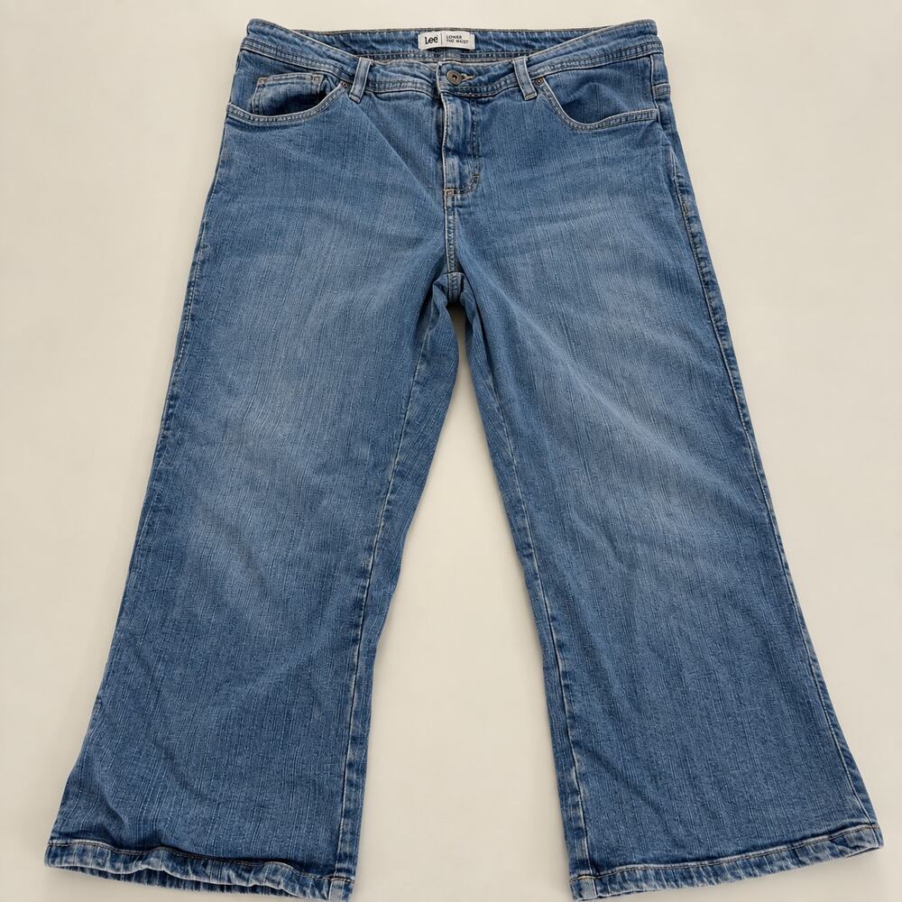 Lee Low Rise Cropped Jeans Size 16W